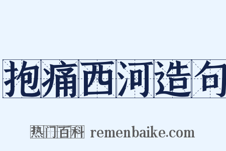 抱痛西河造句是什么意思的图片